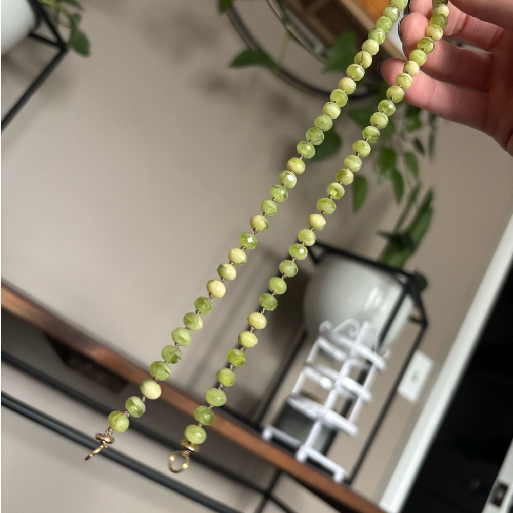 Jade Green Beaded Necklace